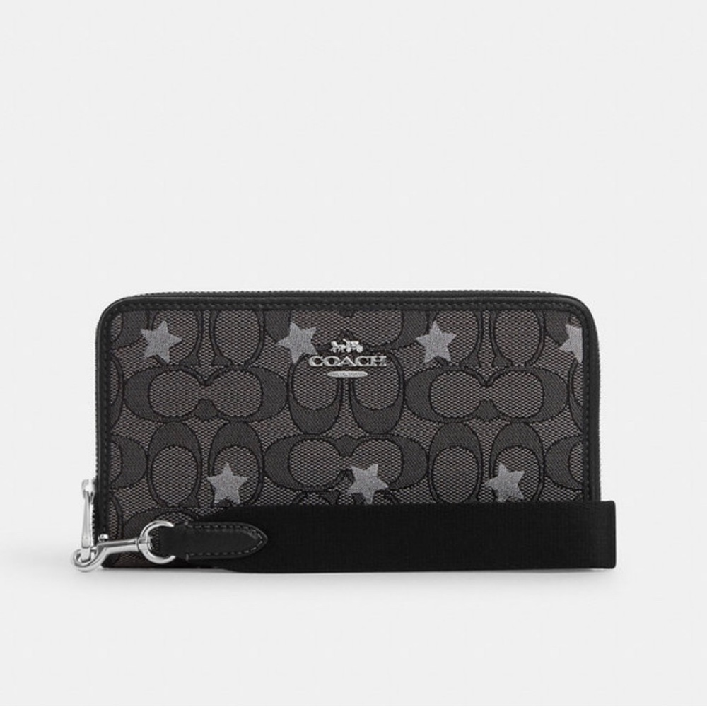 NWT Coach Outlet Dempsey Large Phone Wallet In Jacquard Star